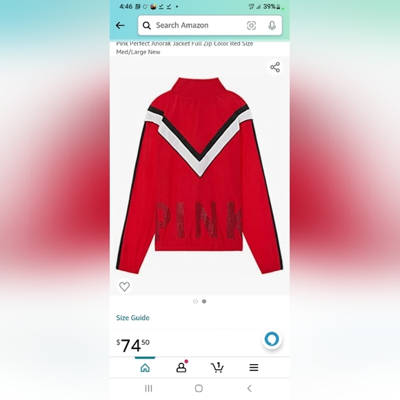 Victoria's Secret PINK Perfect Anorak Zip Up Jacket - Picture 3 of 8